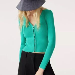 ba&sh Button-Up Cardigan, size Small